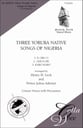 Three Yoruba Native Songs of Nigeri Unison choral sheet music cover